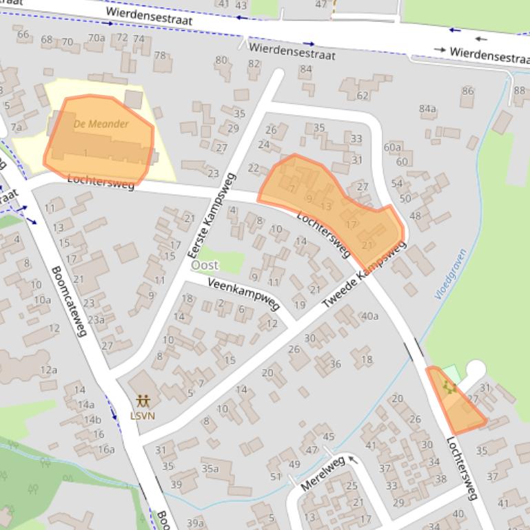 Kaart van postcodegebied 7442BM.