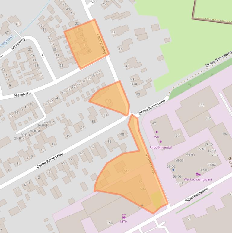 Kaart van postcodegebied 7442BR.