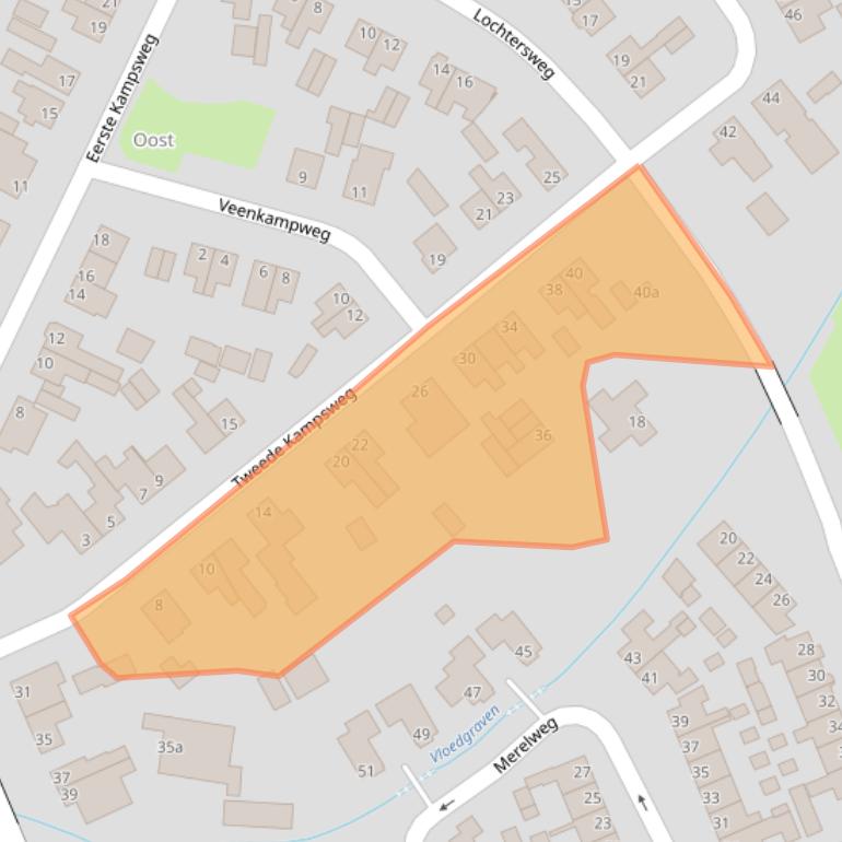 Kaart van postcodegebied 7442BW.