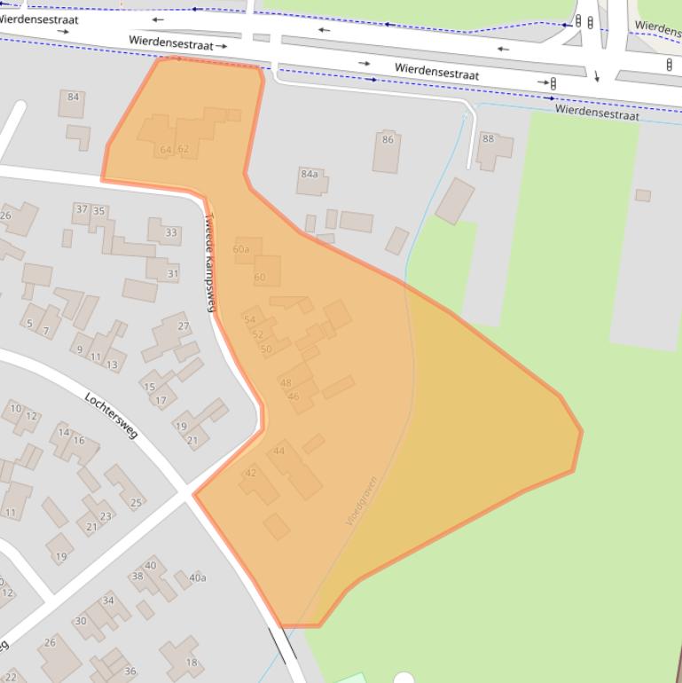 Kaart van postcodegebied 7442BX.