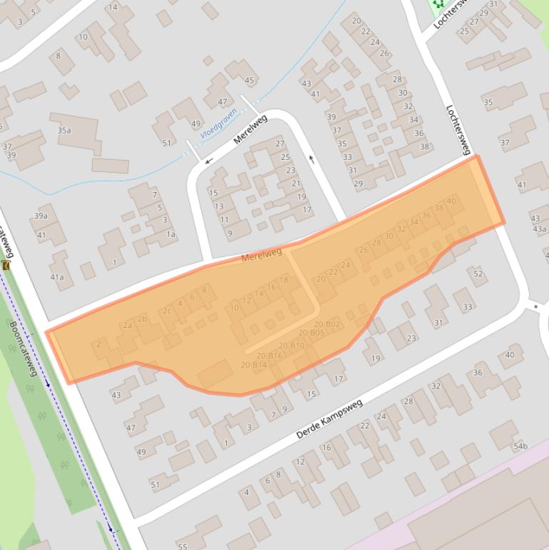 Kaart van postcodegebied 7442CB.