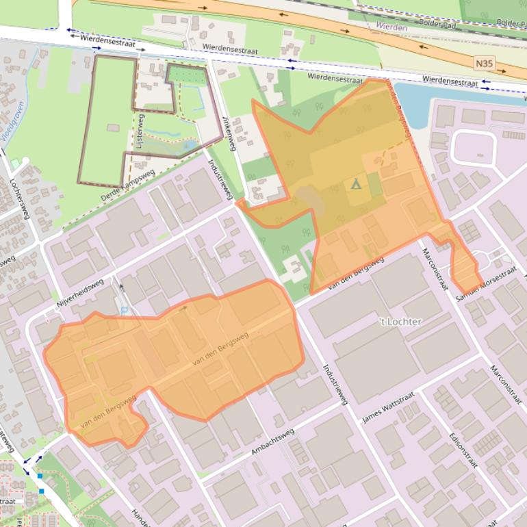 Kaart van postcodegebied 7442CK.