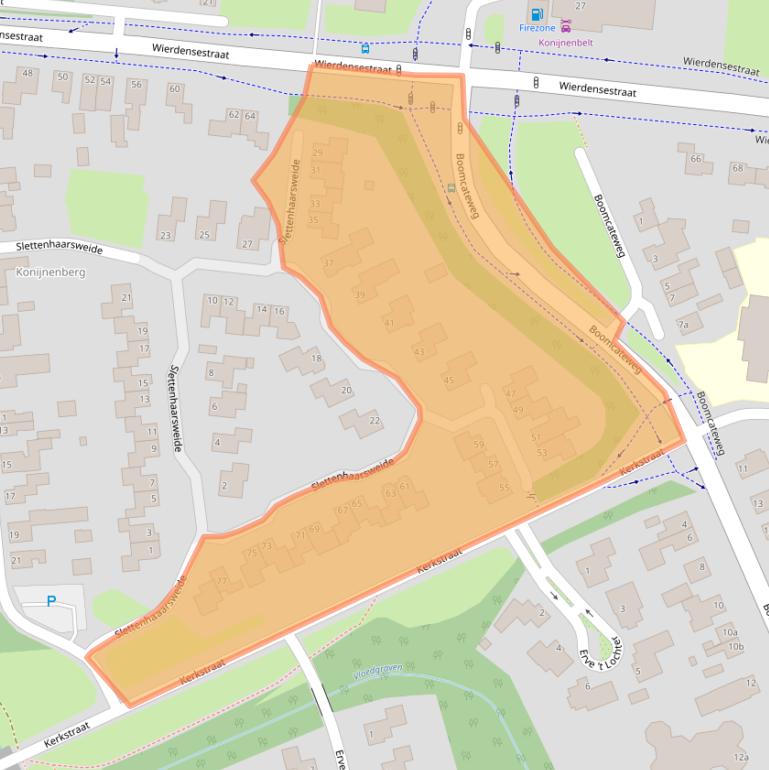 Kaart van postcodegebied 7442CR.