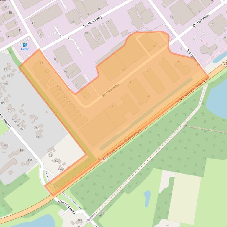 Kaart van postcodegebied 7442CX.