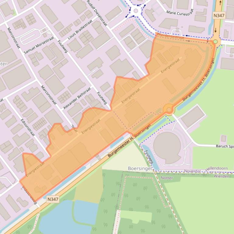 Kaart van postcodegebied 7442DA.