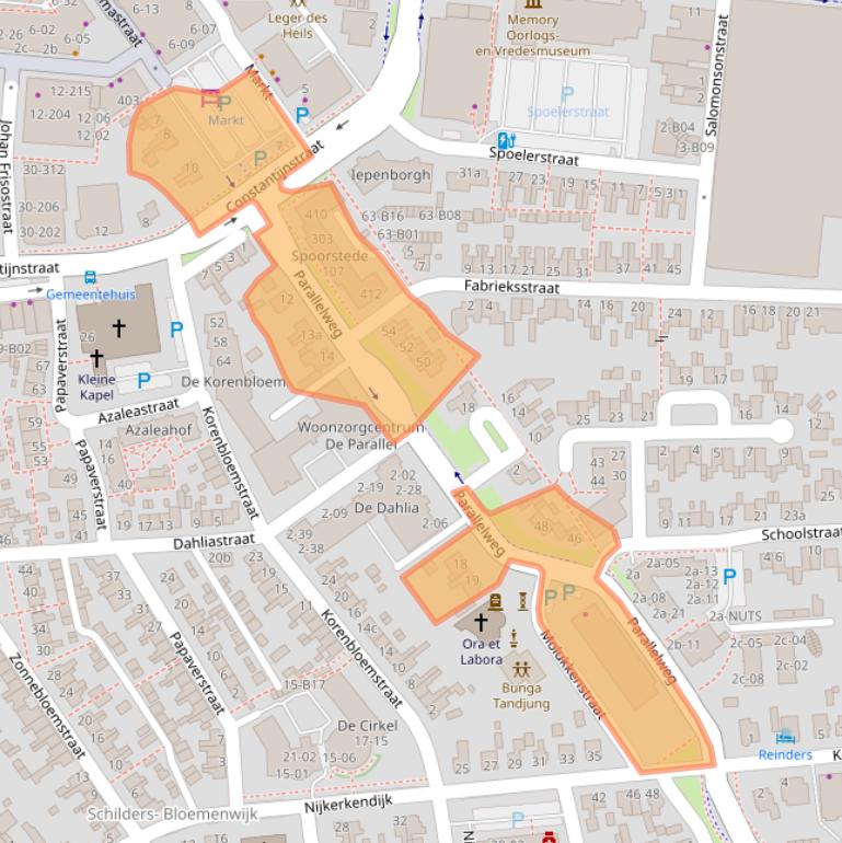 Kaart van postcodegebied 7442EA.