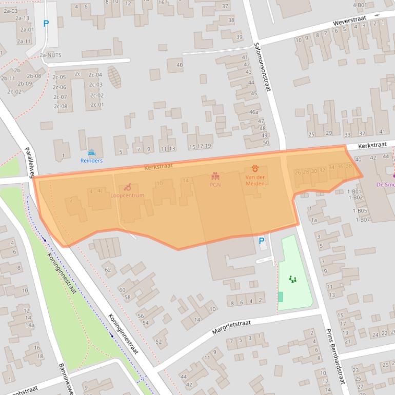 Kaart van postcodegebied 7442ED.