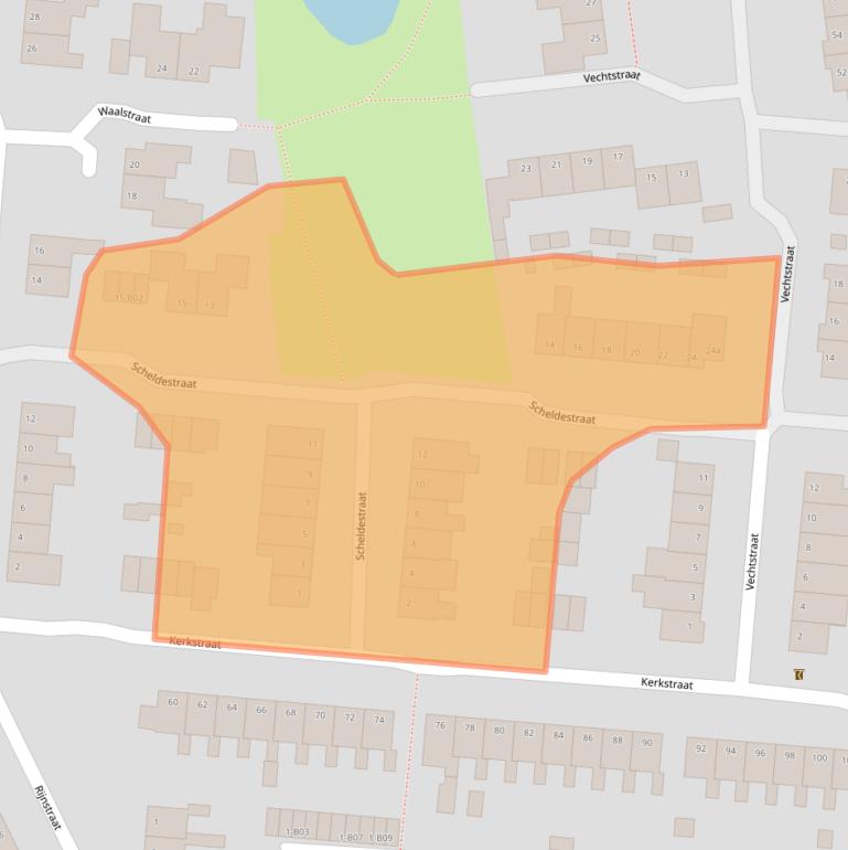 Kaart van postcodegebied 7442EL.