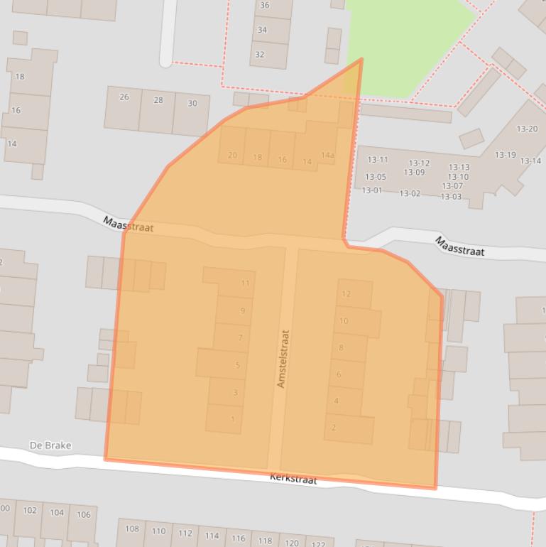 Kaart van postcodegebied 7442EN.