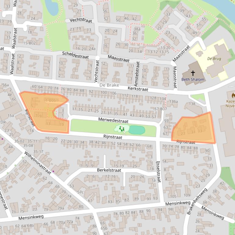 Kaart van postcodegebied 7442EP.