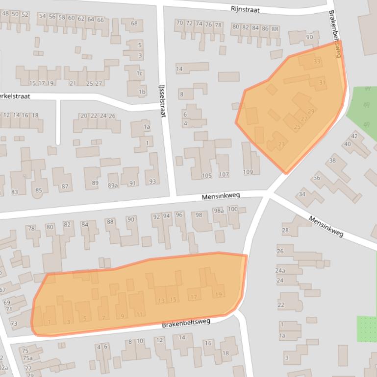 Kaart van postcodegebied 7442EX.