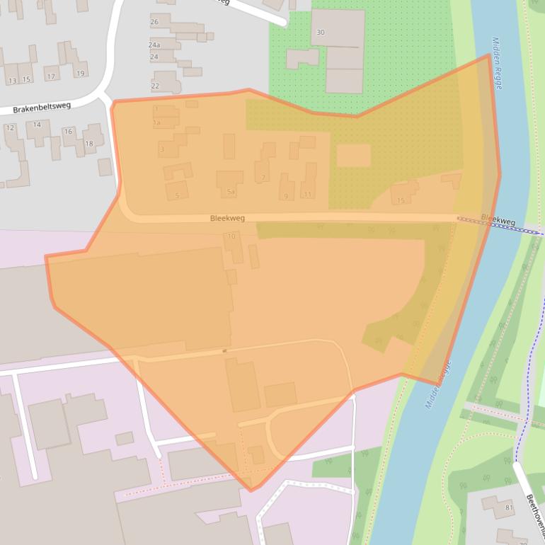 Kaart van postcodegebied 7442GA.