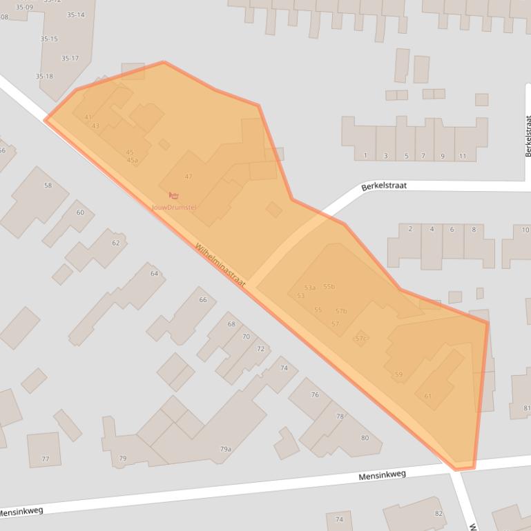 Kaart van postcodegebied 7442GD.
