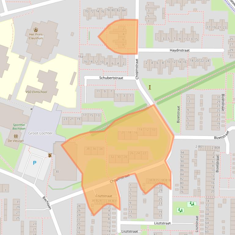 Kaart van postcodegebied 7442HN.