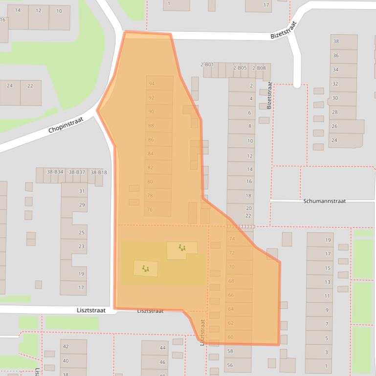 Kaart van postcodegebied 7442HT.