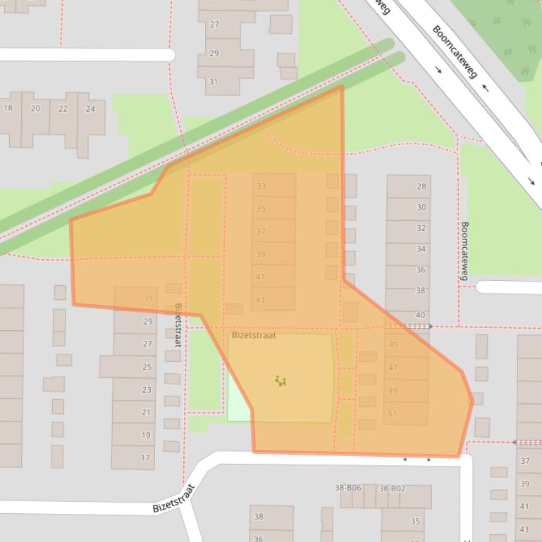 Kaart van postcodegebied 7442HW.