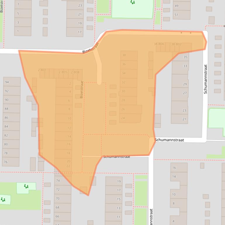 Kaart van postcodegebied 7442HX.