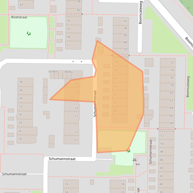 Kaart van postcodegebied 7442JB.