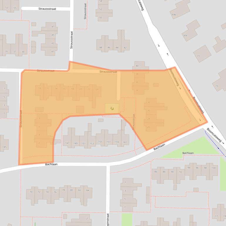 Kaart van postcodegebied 7442JX.