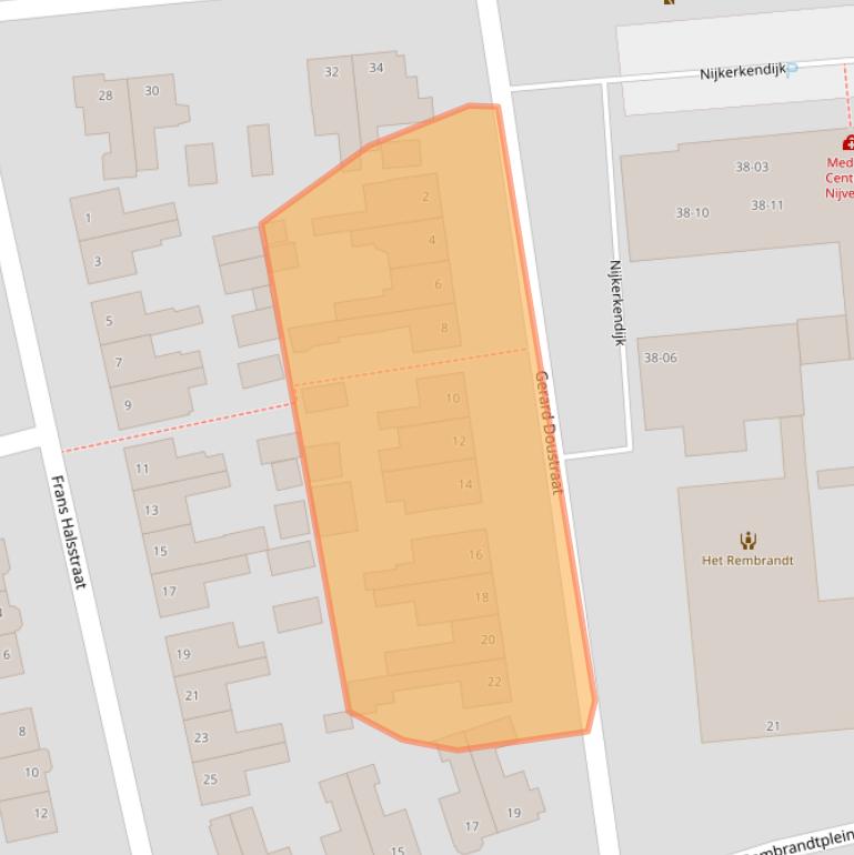 Kaart van postcodegebied 7442KK.