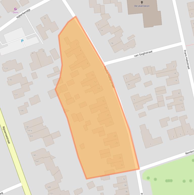 Kaart van postcodegebied 7442KN.