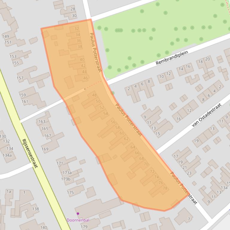 Kaart van postcodegebied 7442KP.