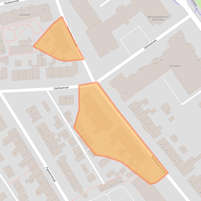 Kaart van postcodegebied 7442LC.
