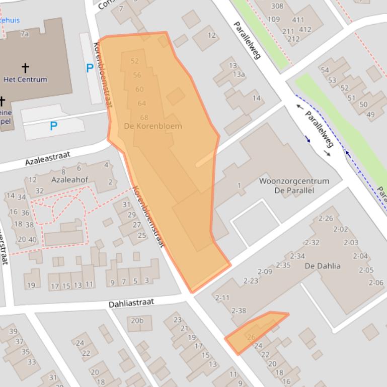 Kaart van postcodegebied 7442LE.