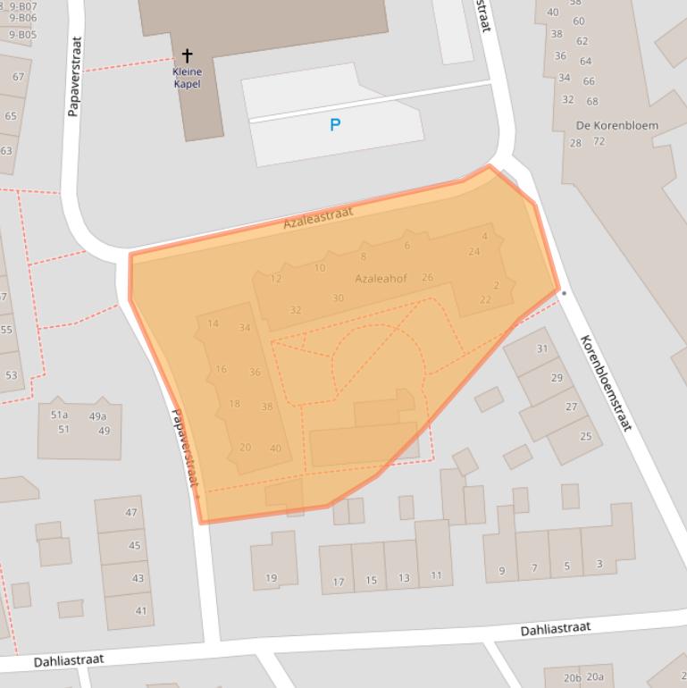 Kaart van postcodegebied 7442LP.