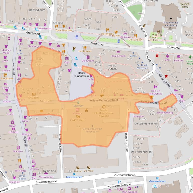 Kaart van postcodegebied 7442MA.