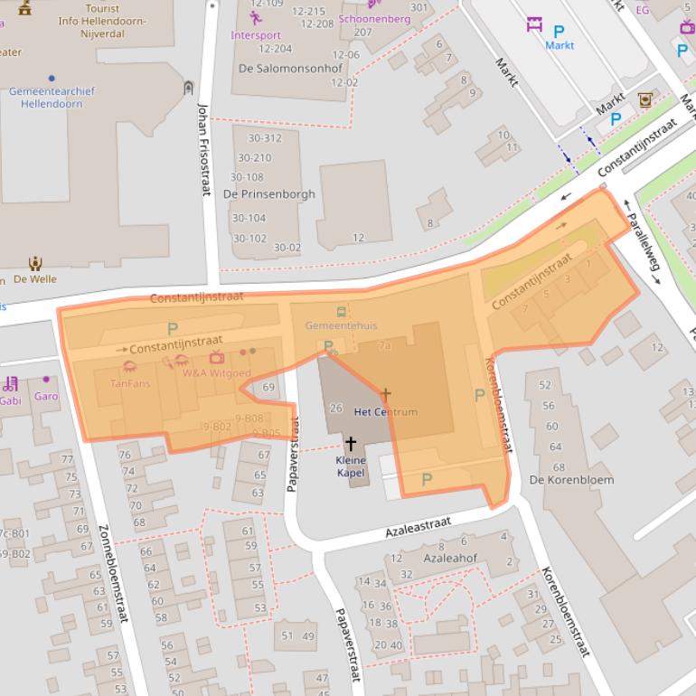 Kaart van postcodegebied 7442MC.