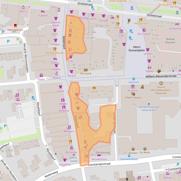 Kaart van postcodegebied 7442MG.
