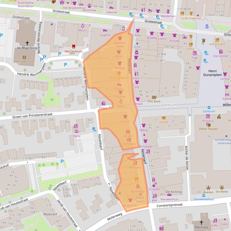 Kaart van postcodegebied 7442MN.