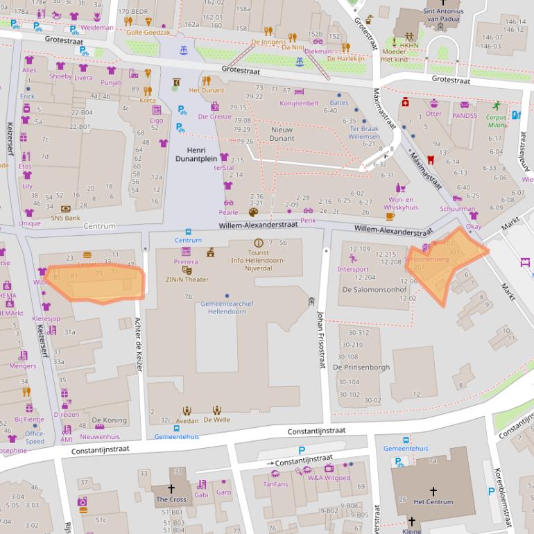 Kaart van postcodegebied 7442MZ.