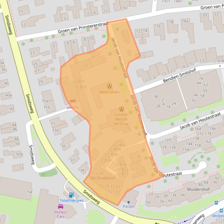 Kaart van postcodegebied 7442NC.