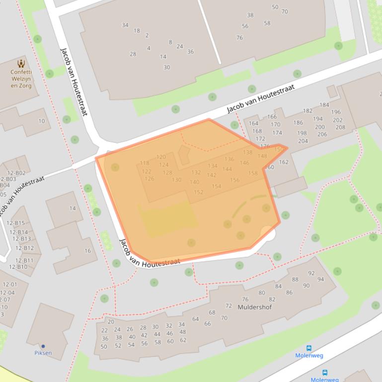 Kaart van postcodegebied 7442NE.