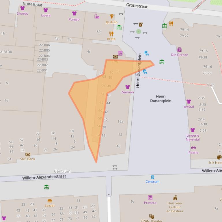 Kaart van postcodegebied 7442NK.