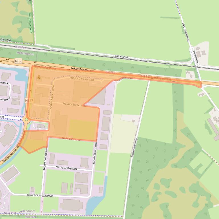Kaart van postcodegebied 7442PB.