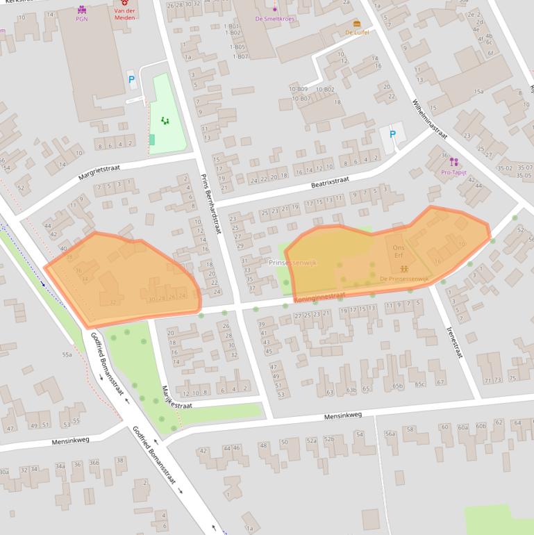 Kaart van postcodegebied 7442SG.