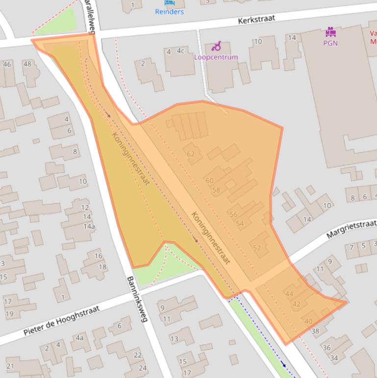 Kaart van postcodegebied 7442SH.