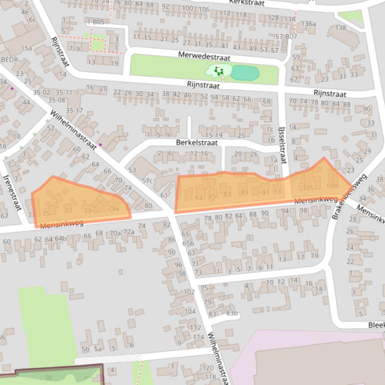 Kaart van postcodegebied 7442TC.