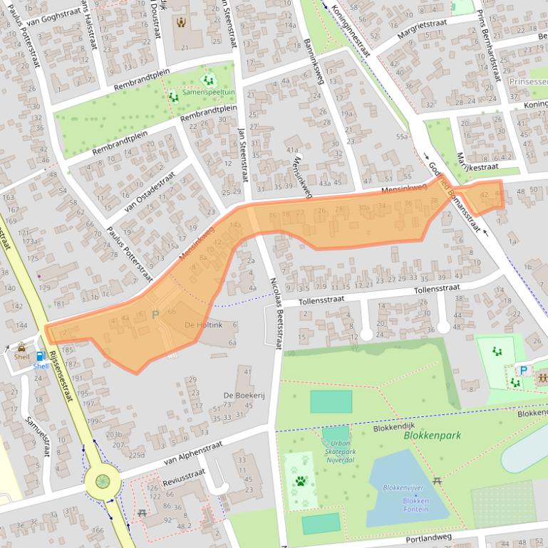 Kaart van postcodegebied 7442TD.