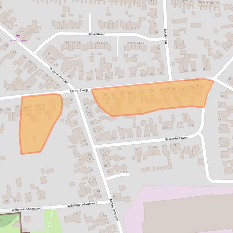 Kaart van postcodegebied 7442TG.