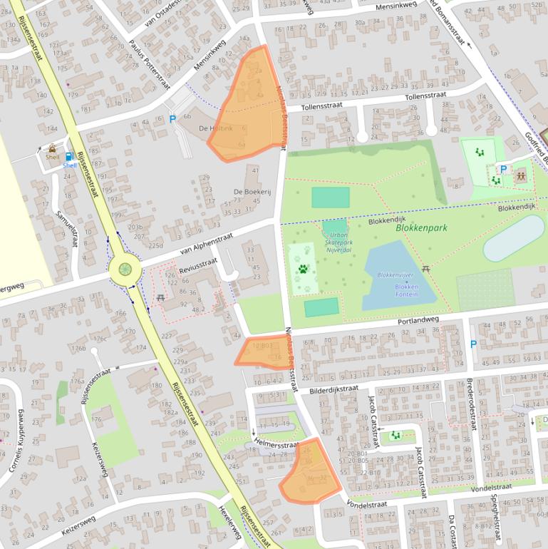 Kaart van postcodegebied 7442TL.