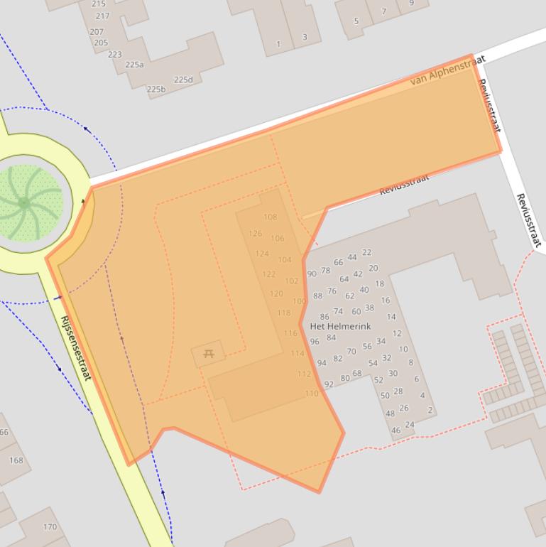 Kaart van postcodegebied 7442TV.