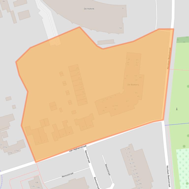 Kaart van postcodegebied 7442TW.