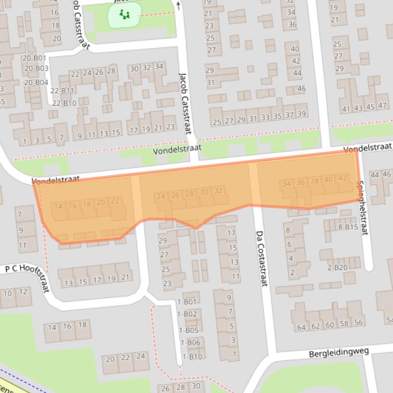 Kaart van postcodegebied 7442WP.