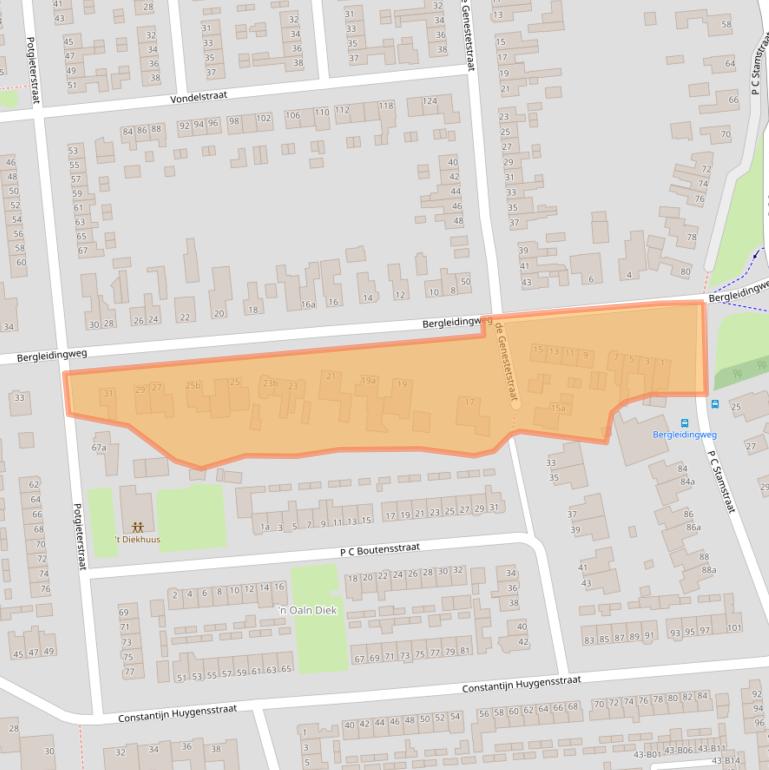 Kaart van postcodegebied 7442XD.