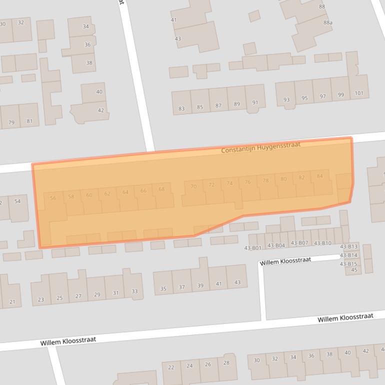 Kaart van postcodegebied 7442XN.