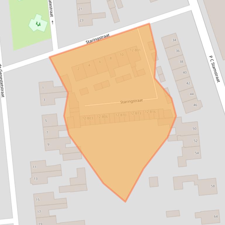 Kaart van postcodegebied 7442ZG.